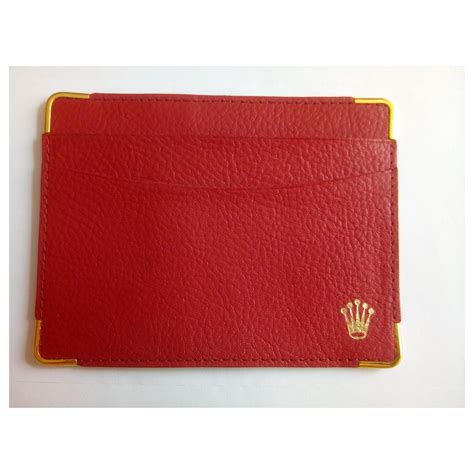 porta card rolex colore rosso epoca|rolex card holder On Sale .